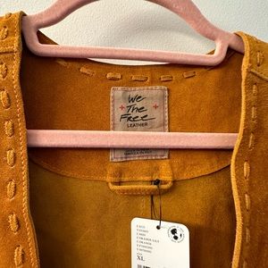 Free Prople We The Free Low Rider Suede Vest xl orange